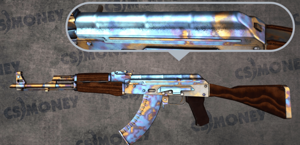 Ак 47 закалка. Поверхностная закалка АК 47. AK 47 Case hardened 661. КС го АК 47 поверхностная закалка. АК-47 Blue Gem.