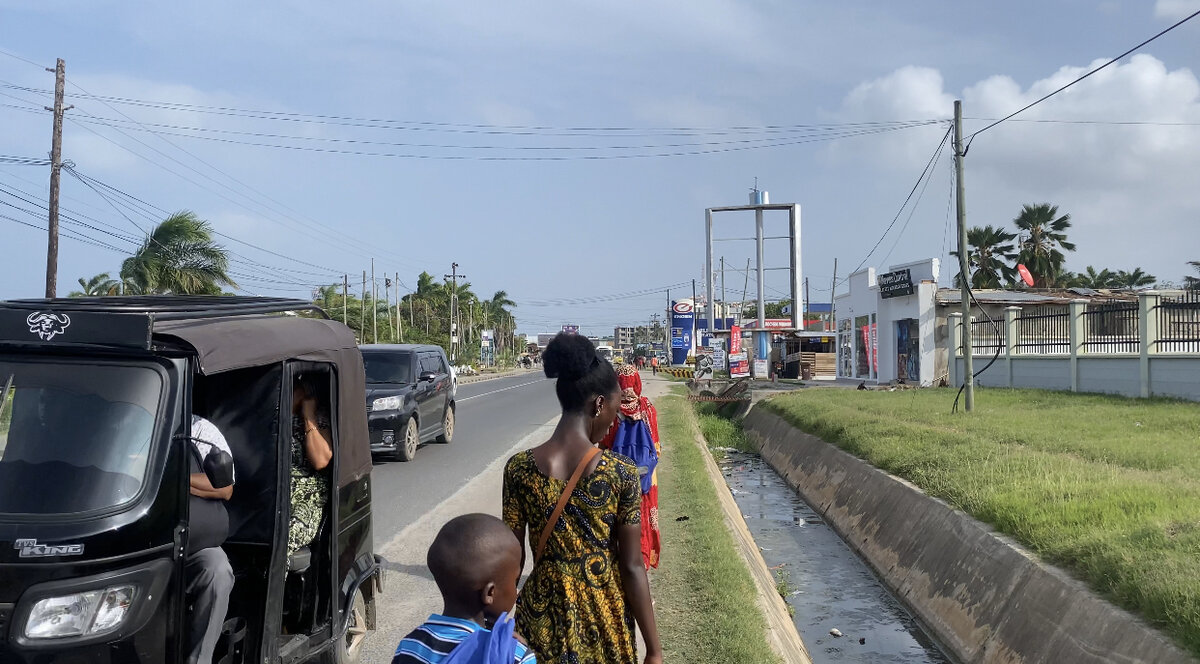 В этой дренажном канале живут рыбки