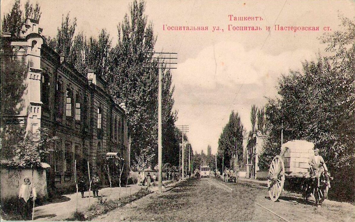 Ташкентский военный госпиталь, Госпитальная улица и Пастеровская прививочная станция, 1910-е