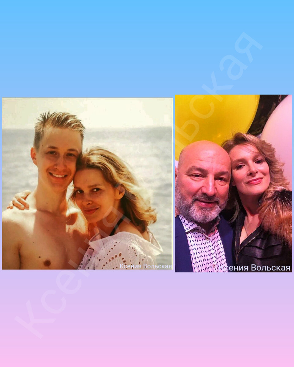 Флоринская с сыном Глебом и мужем 