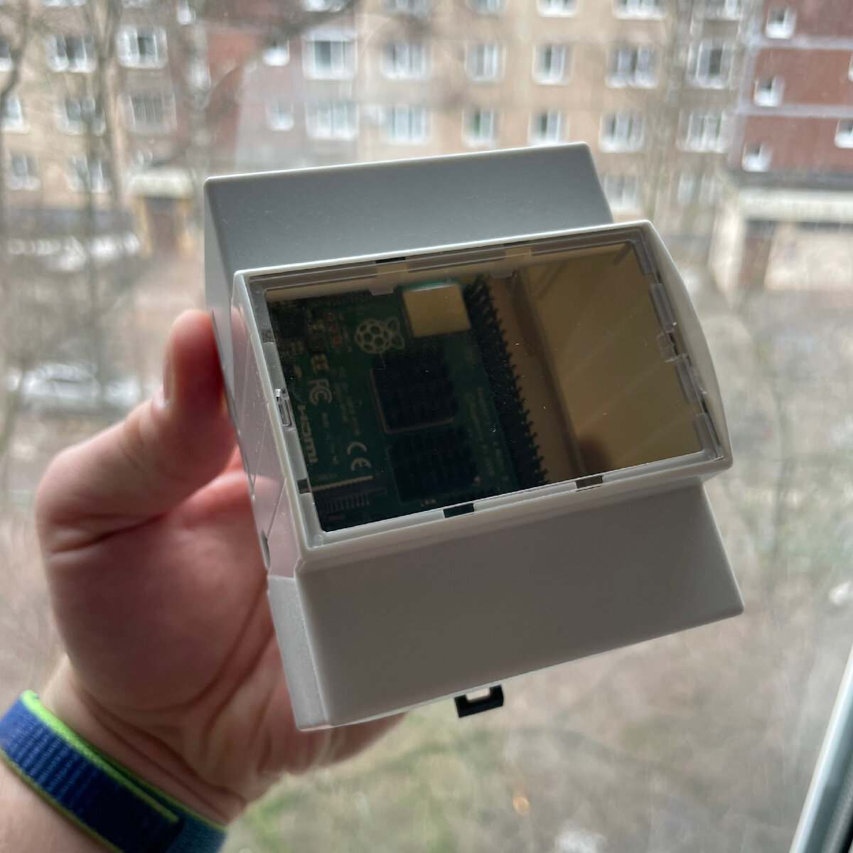 Raspberry Pi В корпусе для установки на din-рейку