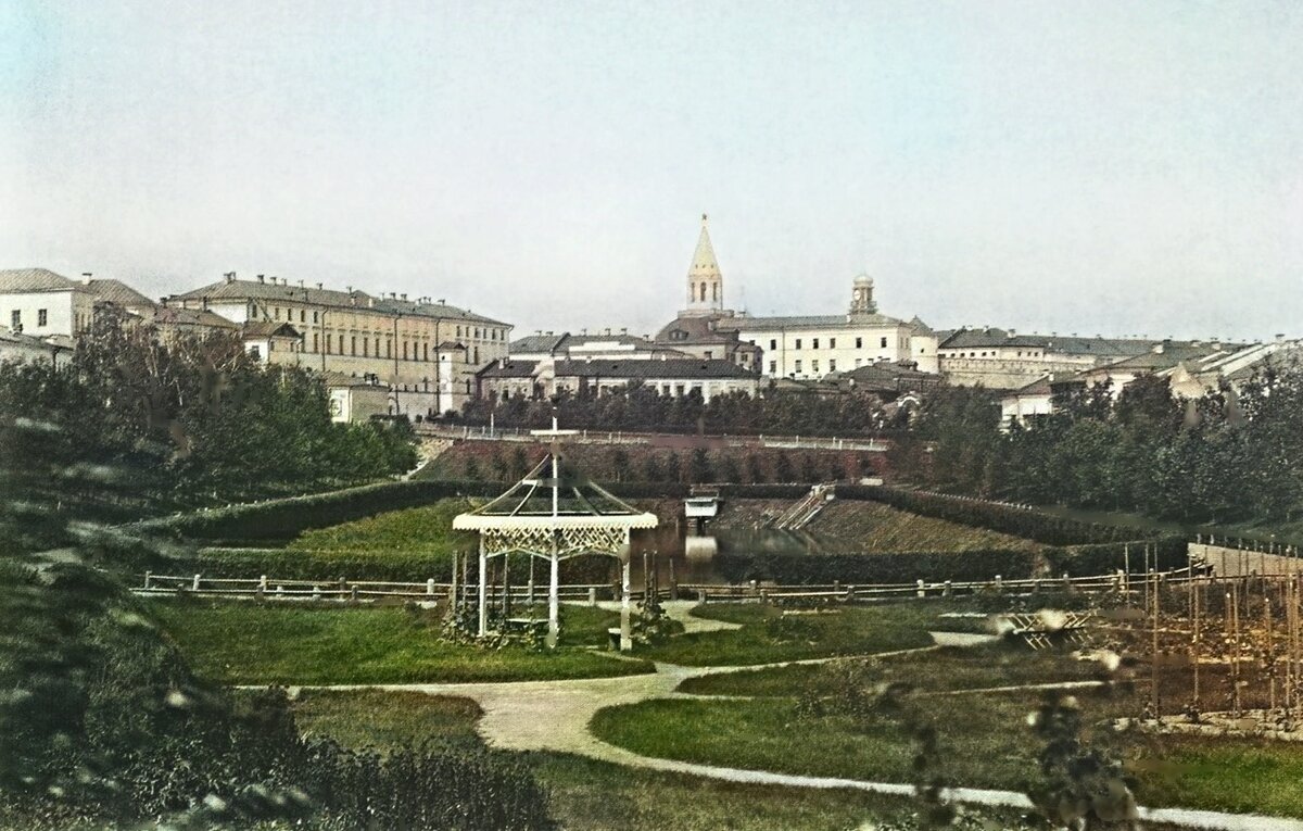 Казань, парк Чёрное озеро, северная часть, фотограф А.А. Рончевский, 1890-е годы