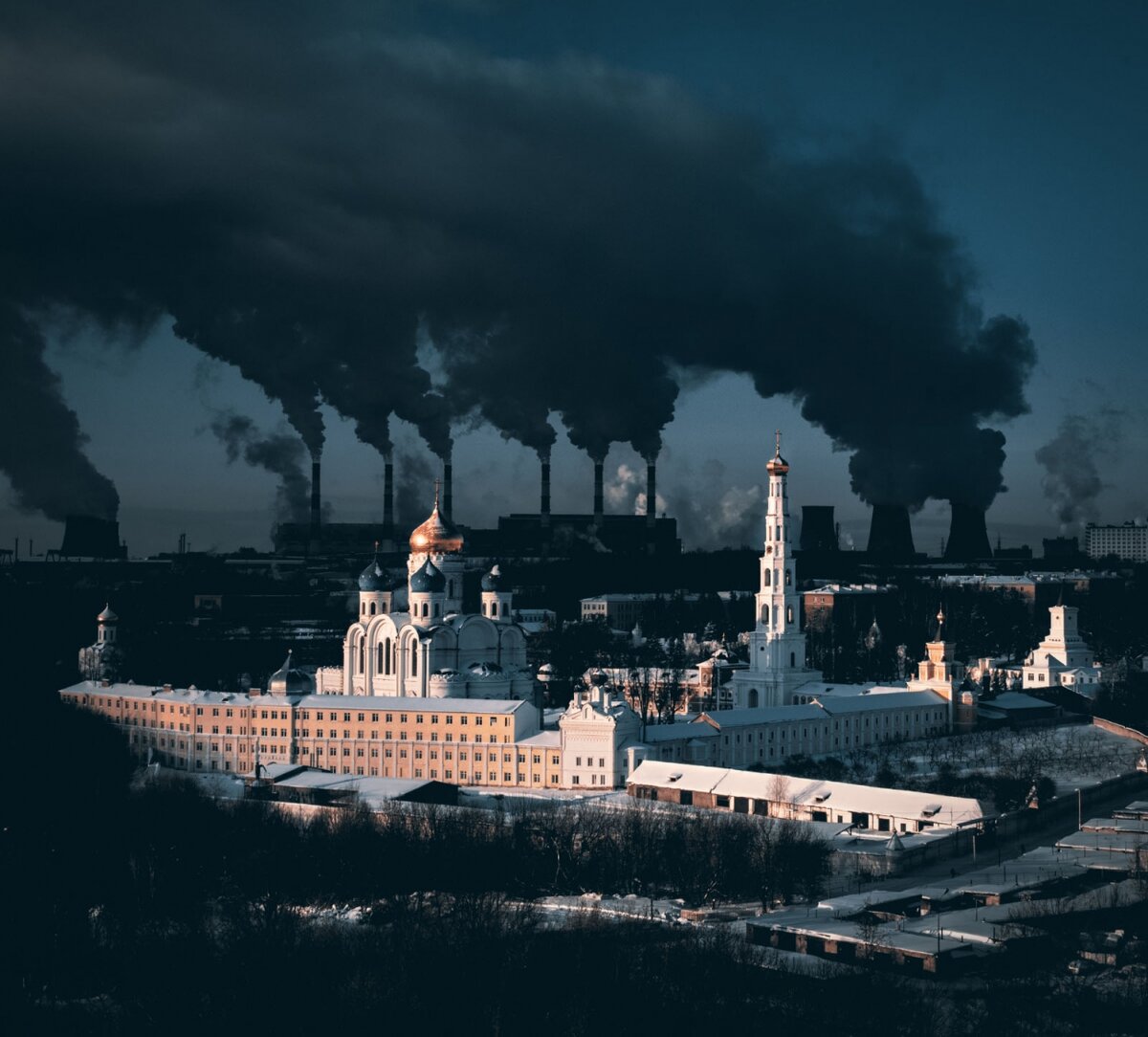 © Сергей Полетаев (Россия) «Метафорическое высказывание о городе и зиме»
1-е место в категории «Город» | Drone Photo Awards 2021