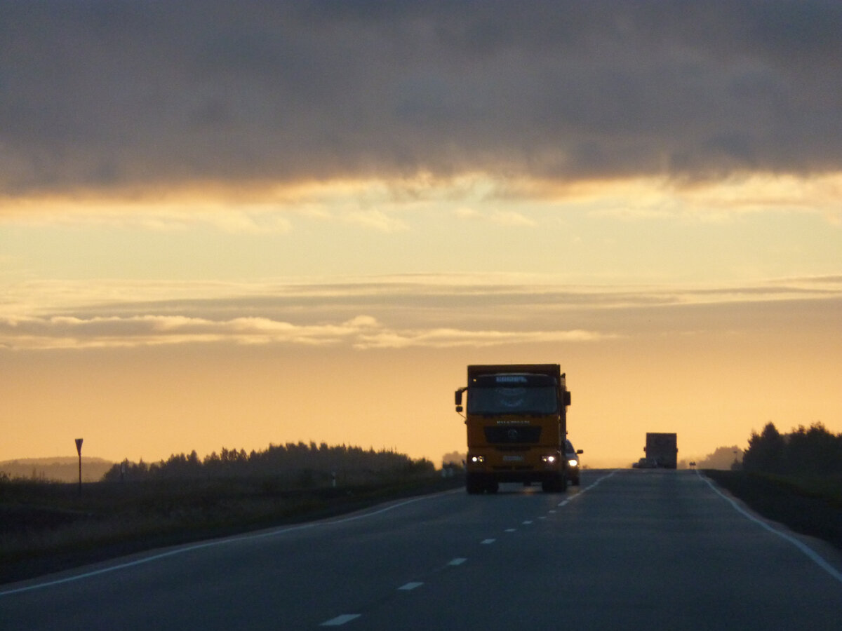 Дорога возле г. Екатеринбург. Фото из личного архива.