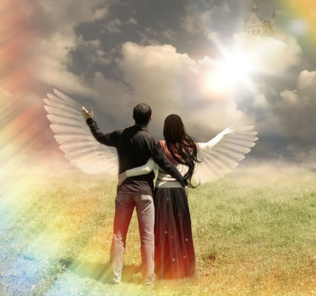 Сюжет два крыла. Любовь дарит Крылья. Мужчина и женщина с крыльями. Ангел любви. Два ангела любви.