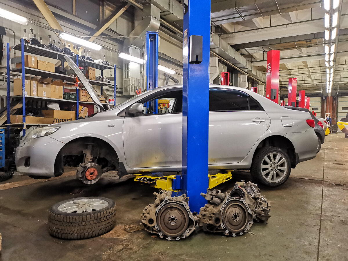 Тойоты готовятся к замене РКПП на АКПП, фото из личного архива 