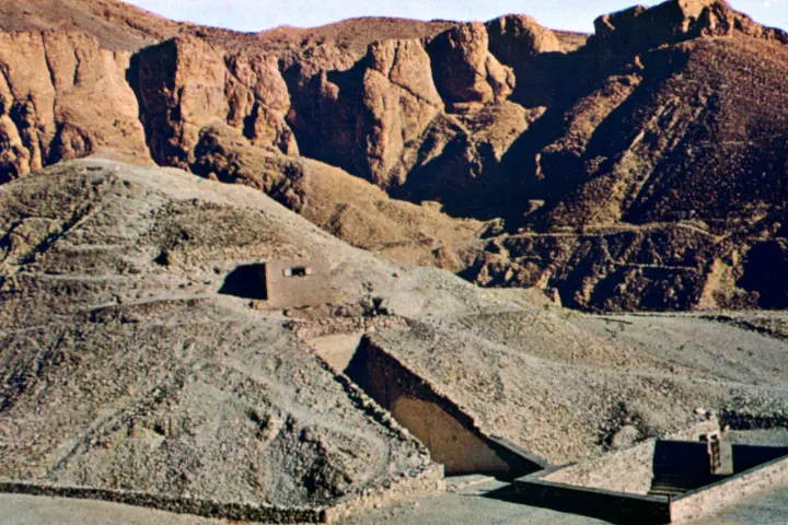 Гробница Тутанхамона, Долина царей, Египет. Фото: An archival tomb of King Tut’s tomb. / Print Collector/GettyImages