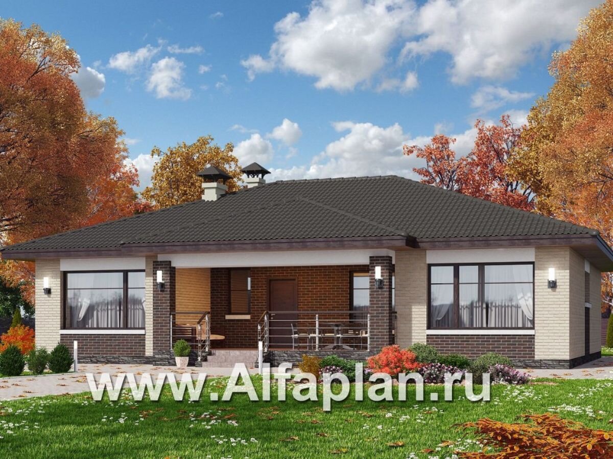 Леда одноэтажный коттедж