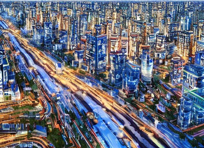 Так он видит улицы мегаполиса 