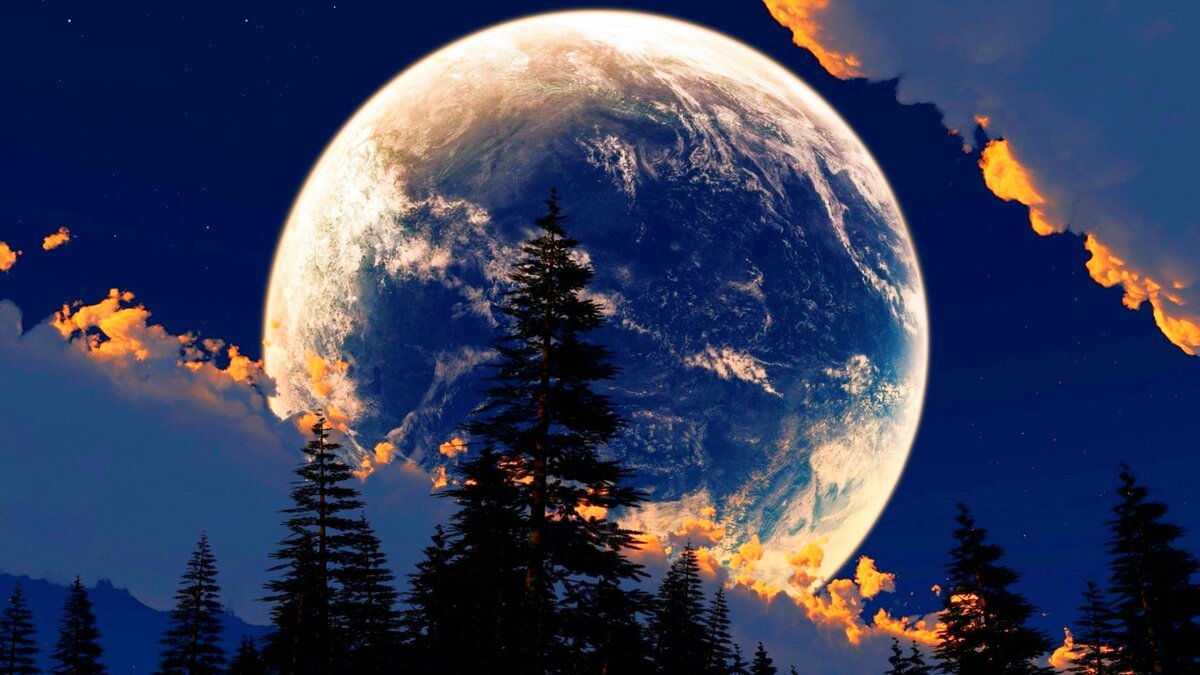 Холодная Луна. Полнолуние в Близнецах. Фото в свободном доступе