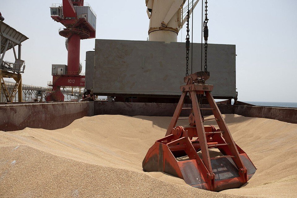     Первое судно с зерном в рамках программы Grain From Ukraine добралось до Эфиопии.  REUTERS