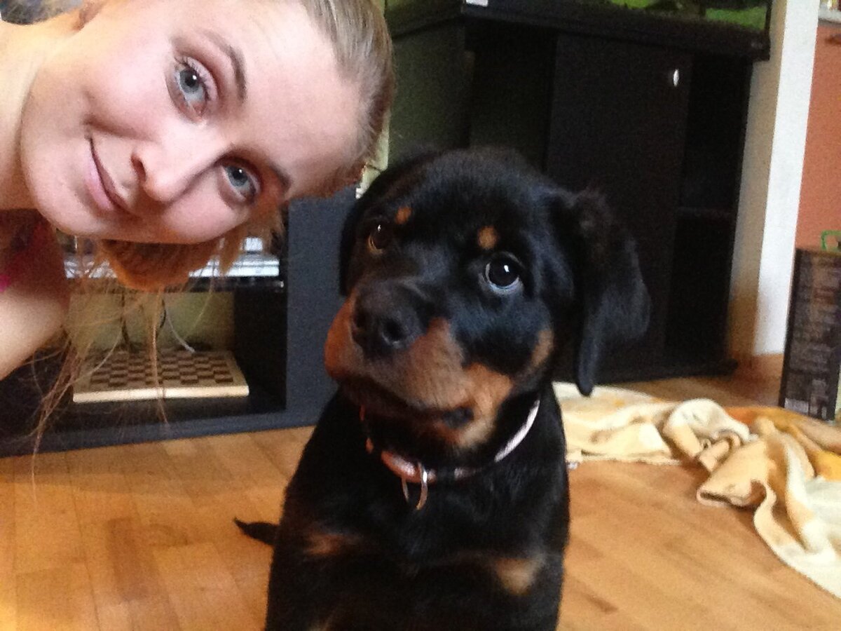 Наша первая совместная фотография с Моникой.