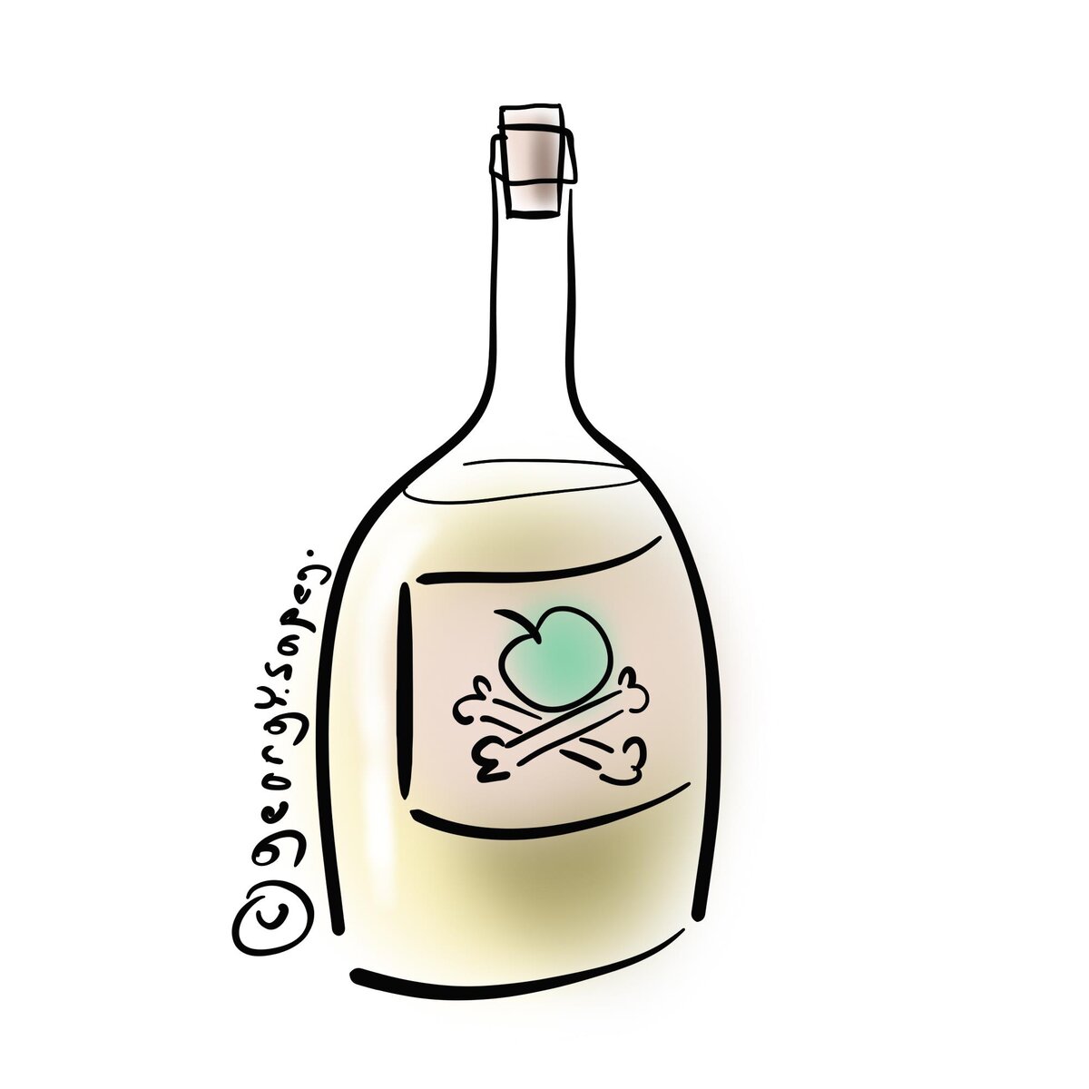 На яблочках