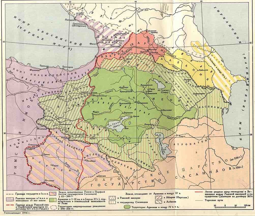 карта армении при тигране великом