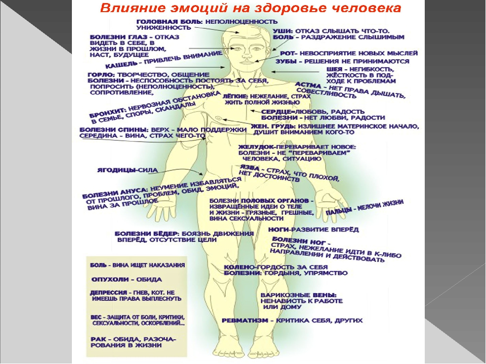 Как эмоции влияют на здоровье человека проект Влияние эмоций на здоровье человека проект