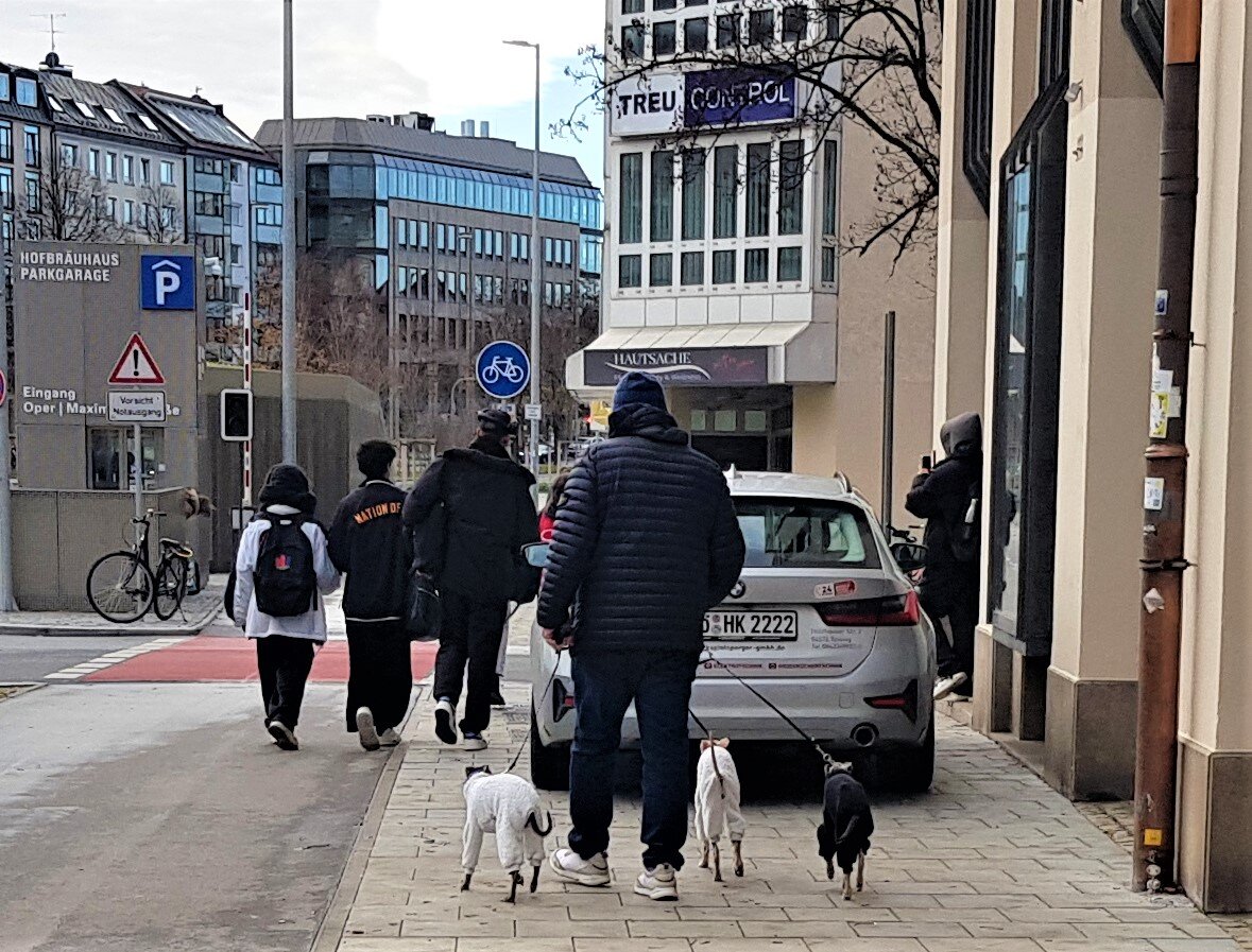 Новая подземная парковка в центре Мюнхена.