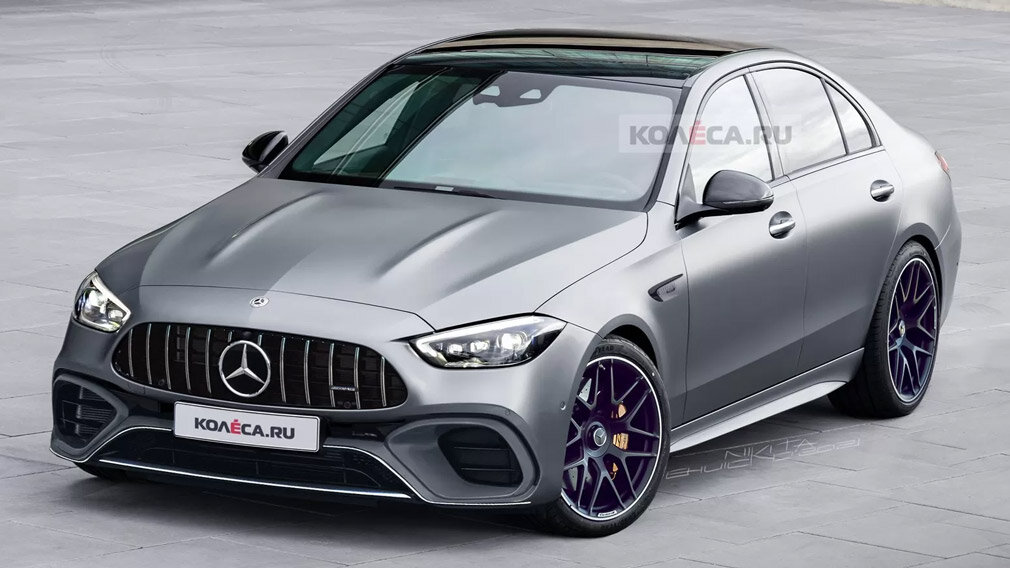 Рендер нового Mercedes-AMG С 63, фото: Колёса.ру