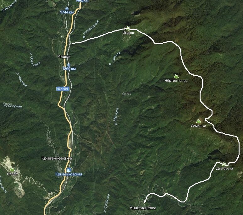 это наш примерный маршрут, 