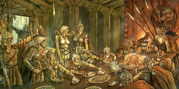 Вальхалла (вероятно, в начале времён, до расширения)