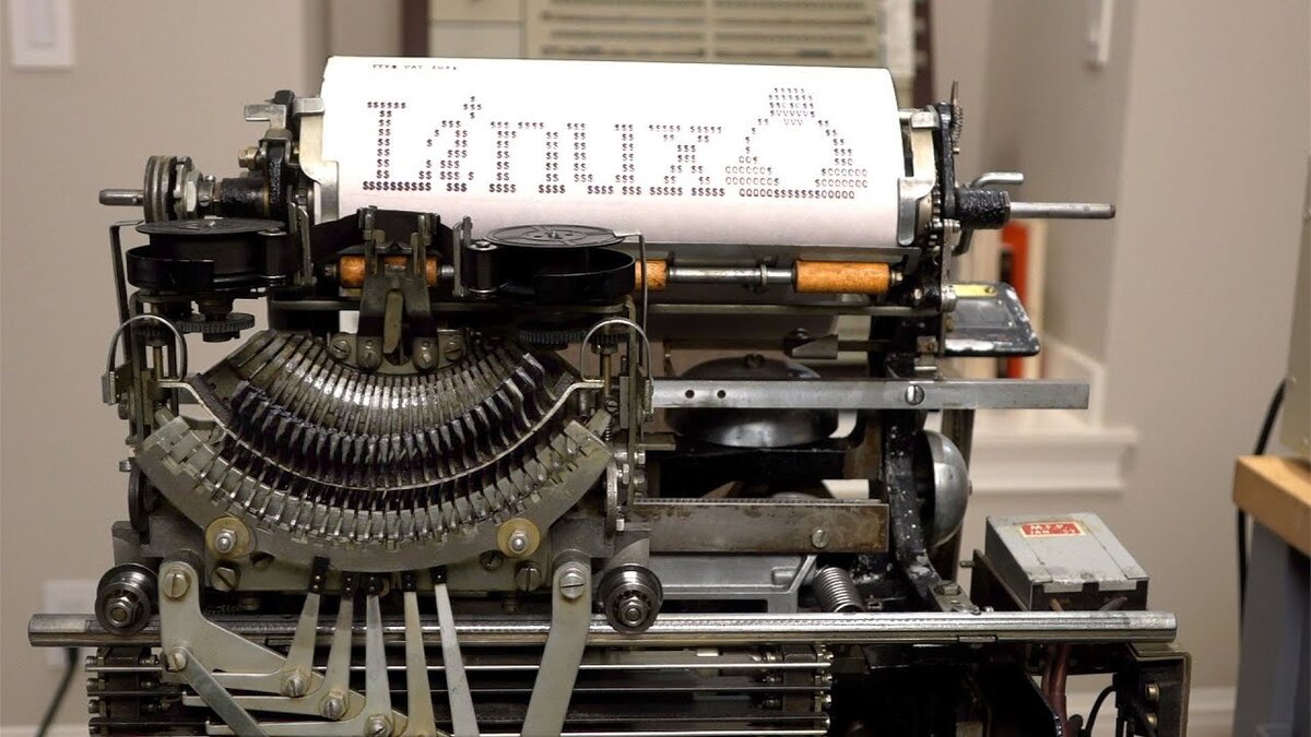 Терминал Linux выполненный в виде настоящего Телетайпа