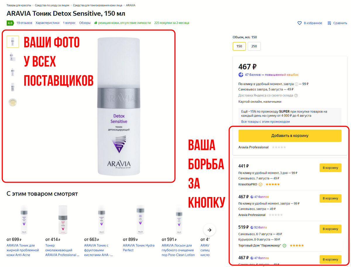 Пример общей карточки