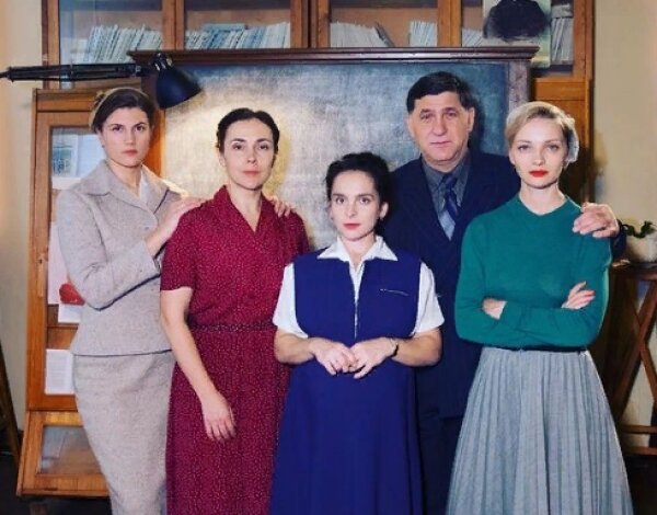 На съемках сериала "Шифр"