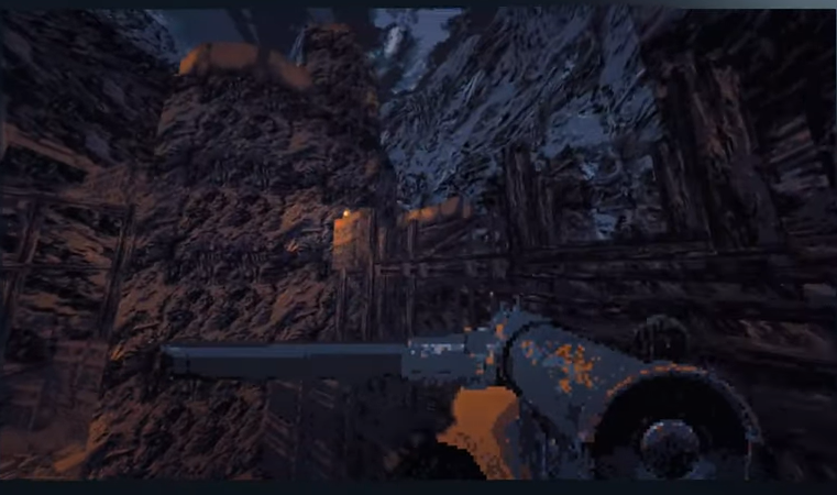 Немецкие автоматы и окружение напоминает нам о времени