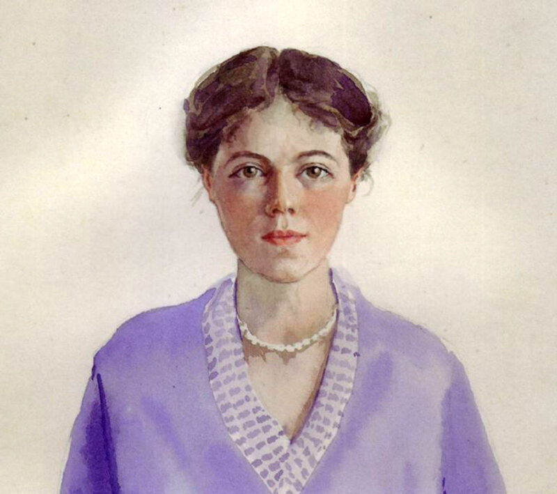 Автопортрет великой княгини Ольги Александровны Романовой