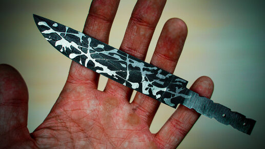 Как сделать красивый рисунок на клинке, даже если не умеешь рисовать ...
