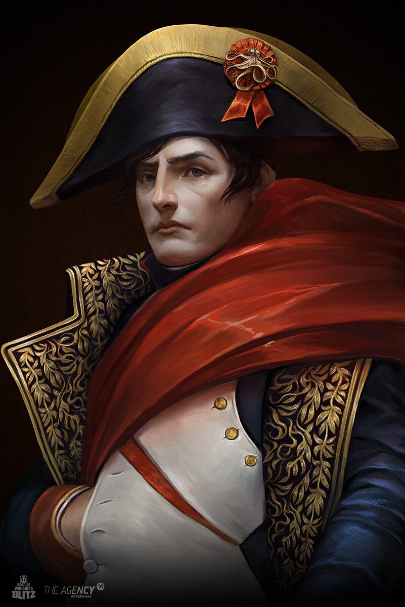 Головной убор Наполеона который вызвал ассоциации в треугольной форме десерта
Изображение взято из https://phonoteka.org/uploads/posts/2021-05/1622195989_22-phonoteka_org-p-napoleon-bonapart-art-krasivo-22.jpg