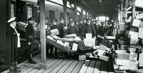 Доставка почты 1916 год