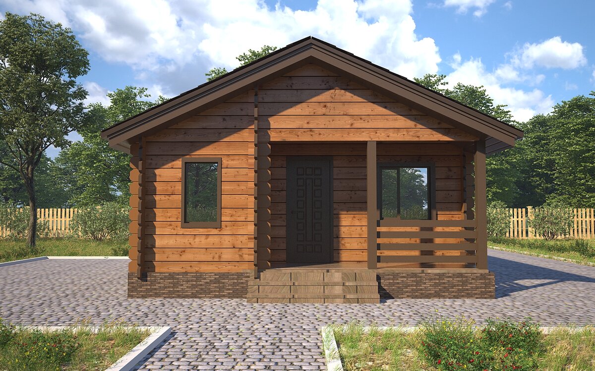 Состоит из 2 комнат и кухни-гостиной