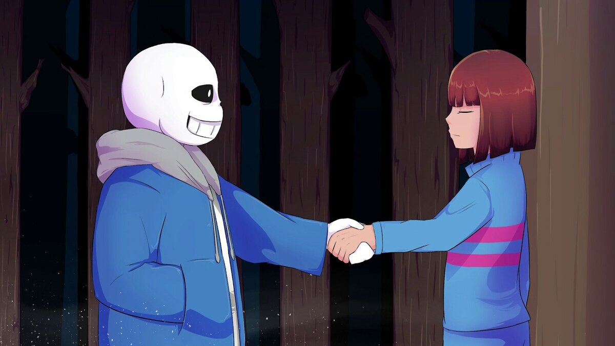 Undertale first. Шип Франс Фриск+Санс. Санс и Фриск. Первая встреча Санса и Фриск. Встреча Санса и Фриск.