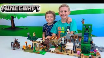 Лего МАЙНКРАФТ - Даник построил город Minecraft LEGO из шести наборов