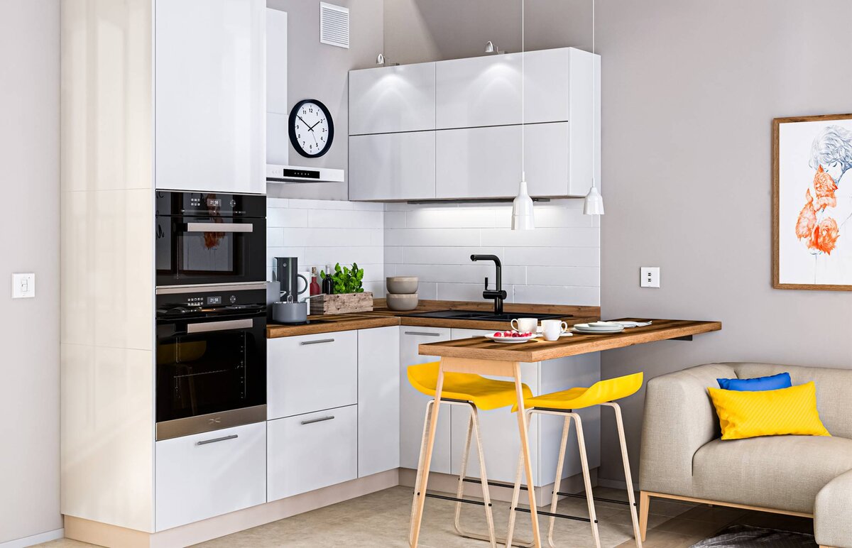 Готовый кухонный гарнитур Анна Регина 2,1 м*1,4 м. 