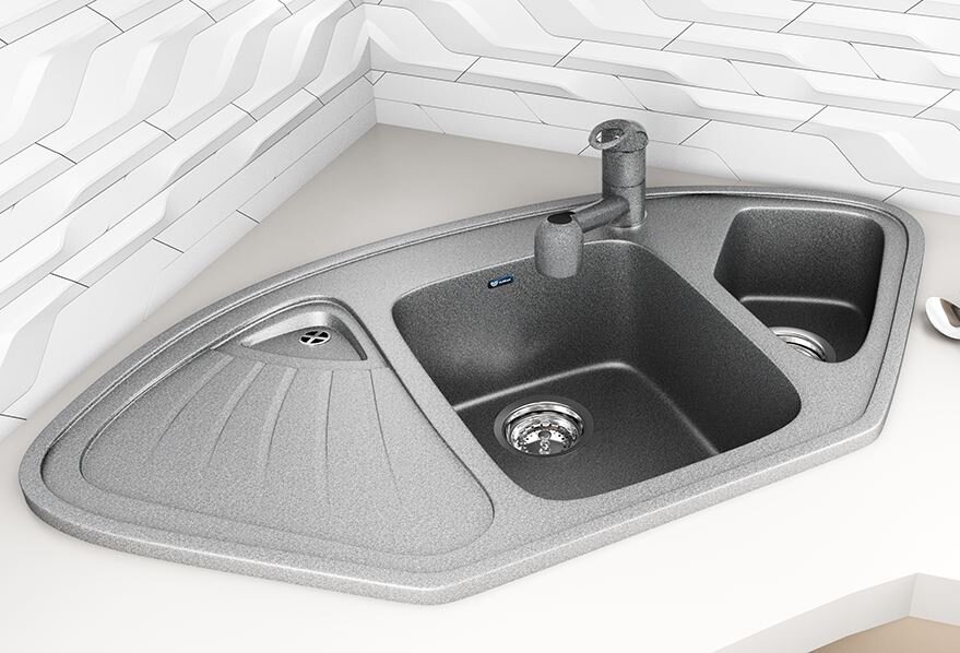 Кухонная мойка Ulgran Classic U-501 103*55,5 (-310, серый)