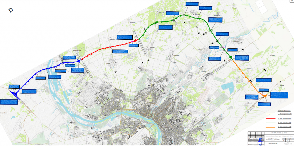 Омск северный обход проект на карте