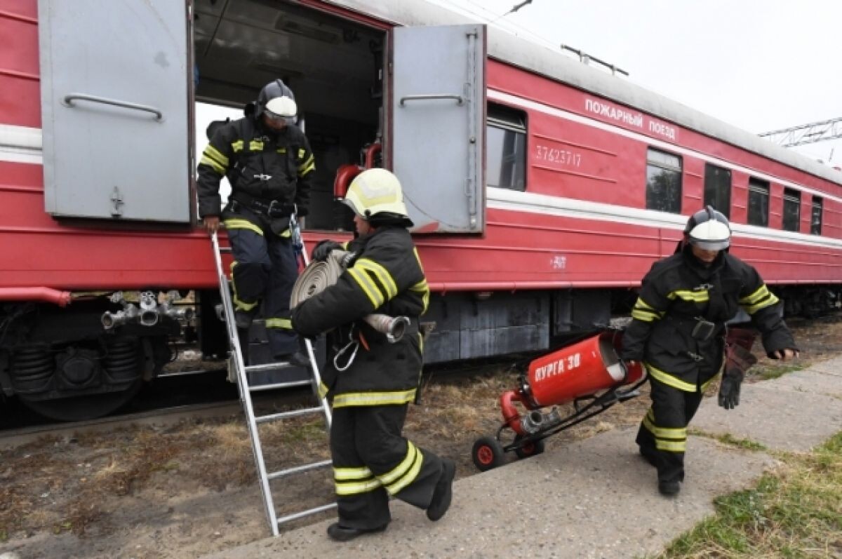    Пожарный поезд нового поколения поступил на СвЖД