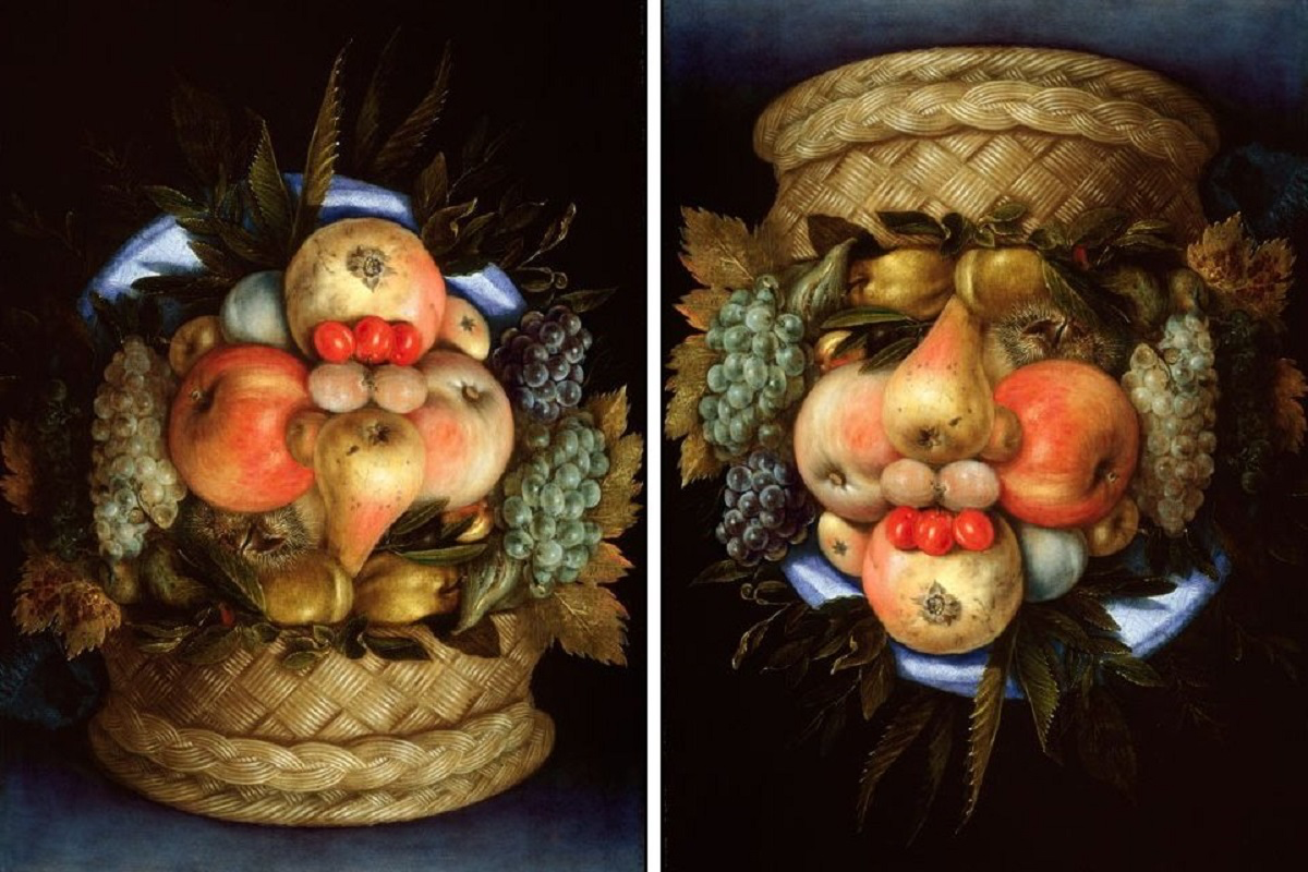 «Корзина с фруктами» Джузеппе Арчимбольдо  примерно 1590 год.