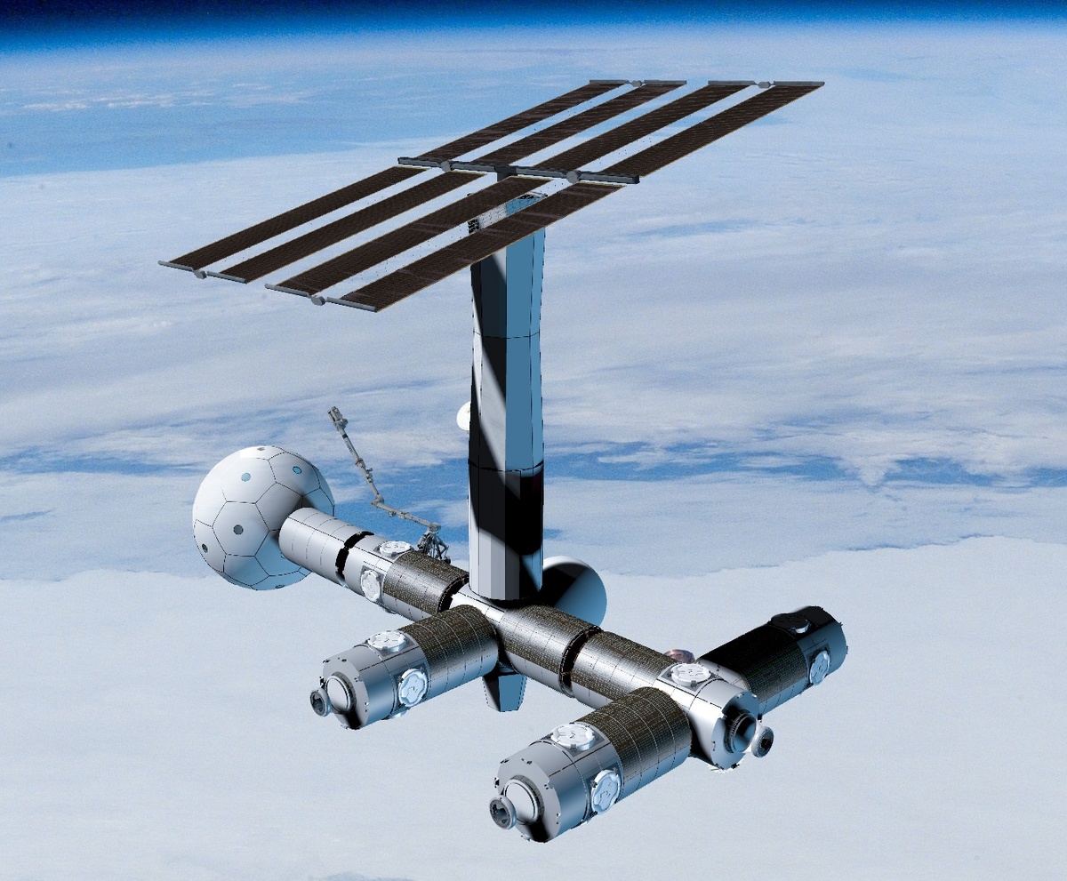 Несколько иллюстраций различных конфигураций станции.1 из 4