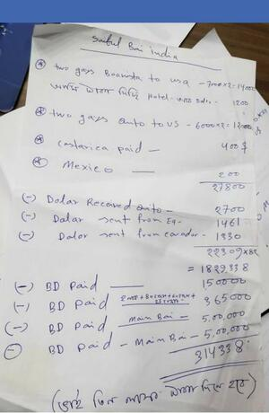 Снимок из телефона Сайфуллы Аль-Мамуна. Бразильская полиция предъявила его как одно из доказательств того, что он управлял крупнейшей, как считается, сетью нелегальной перевозки мигрантов в США