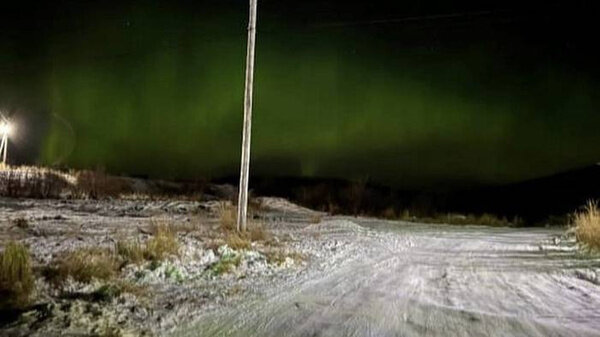 Жители Камчатки запечатлели северное сияние. Фото © Камчатка-информ