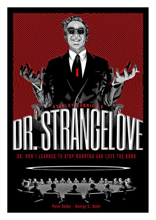 Безумный доктор Стрейнджлав (немецко-американский «злой доктор Ливси»). Постер фильма «Доктор Стрейнджлав, или Как я научился не волноваться и полюбил атомную бомбу»