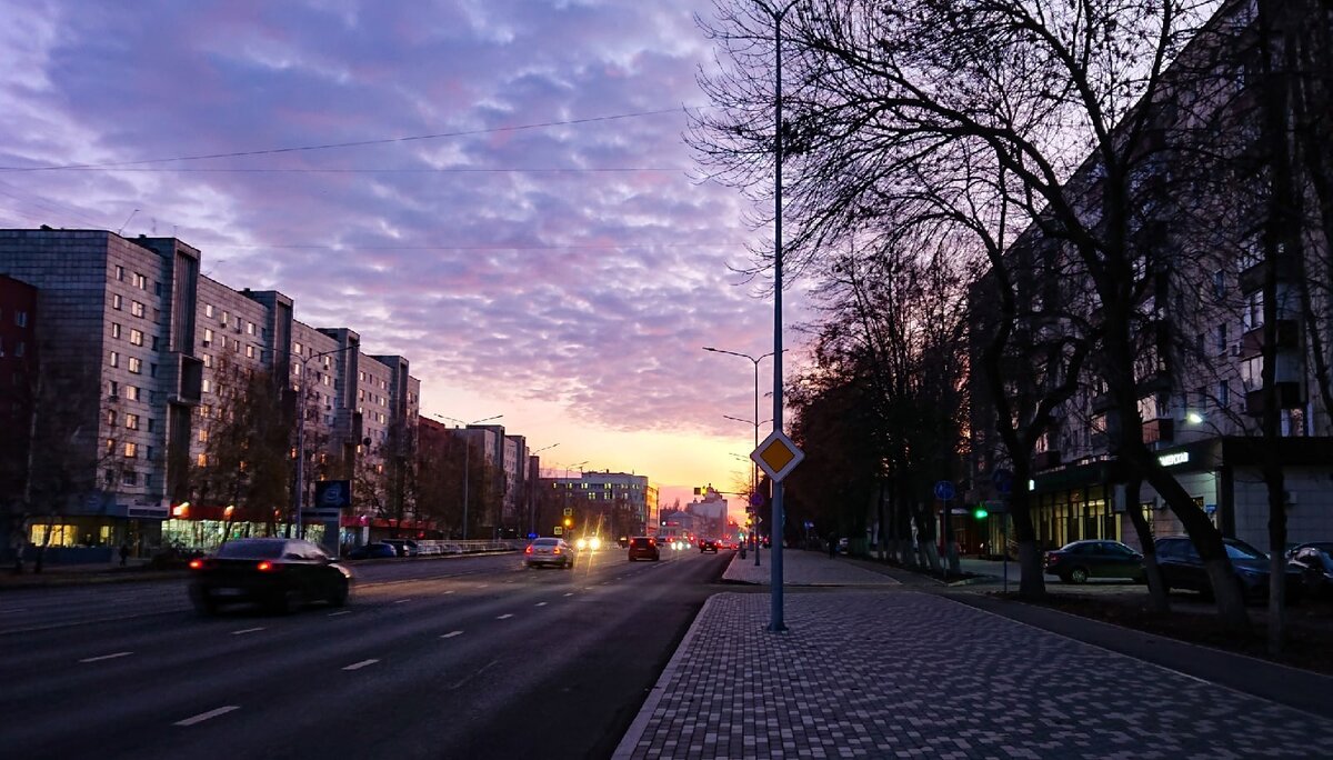 Розовый закат