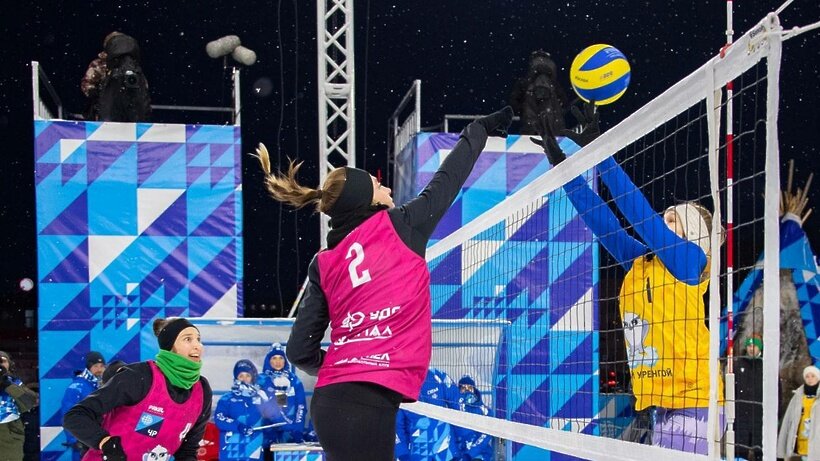    «Снежные волейболистки» Подмосковья ©Telegram-канал Министерства спорта Московской области