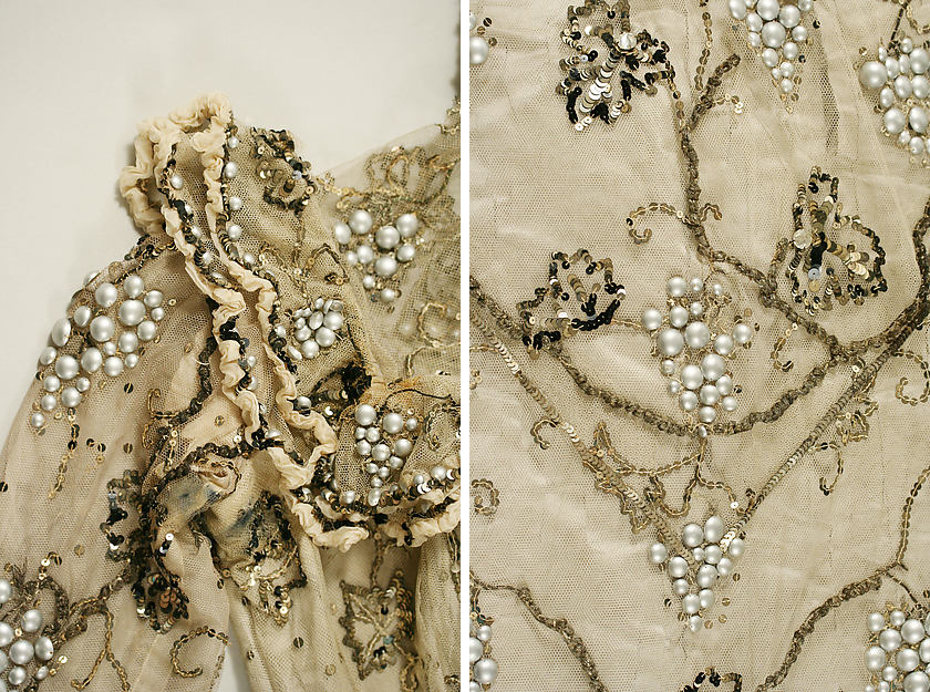 Вечернее платье от Жака Дусе, 1897-1900. (с) Метрополитен-музей. Деталь.