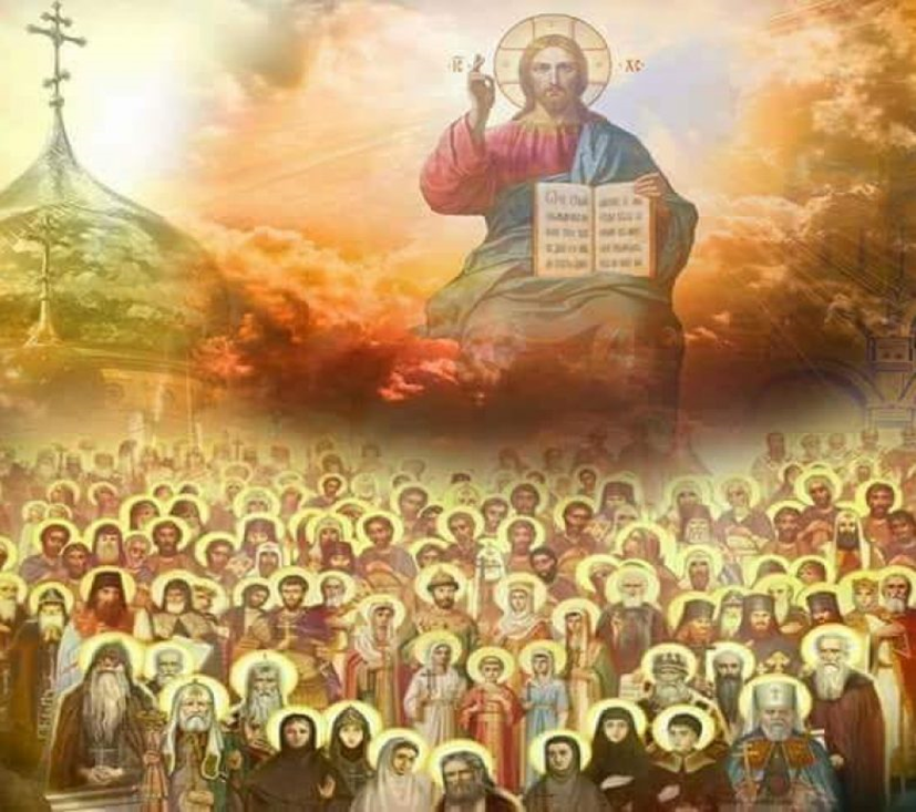 Молебен воинству. Богородица в Царствии небесном. Господь в церкви. Все святые молите Бога о нас. Господь с нами.