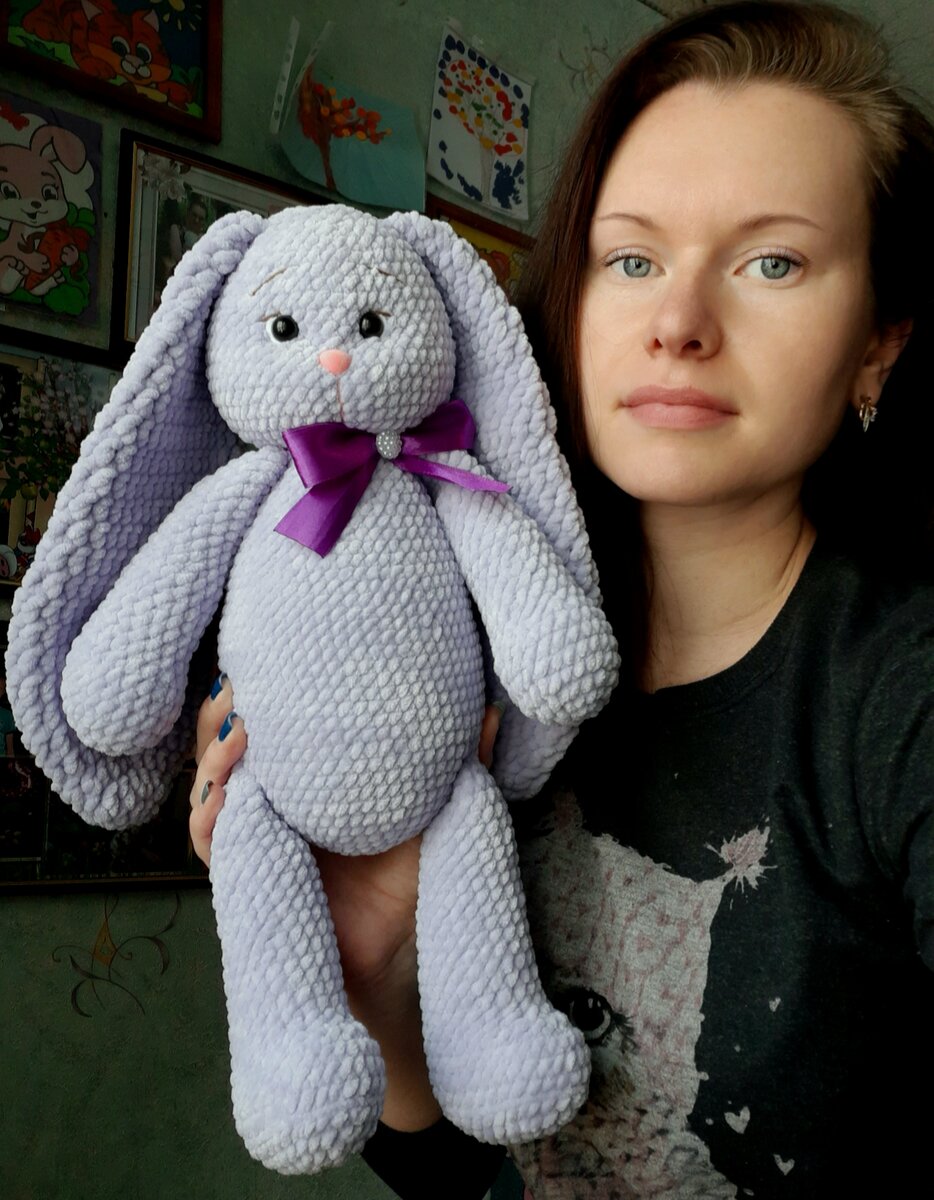 Мой самый первый большой зайчик, размер 45см
