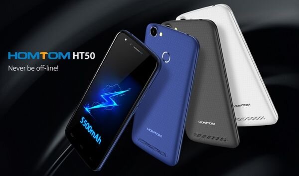 Homtom HT50: смартфон с батареей 5500 мАч всего за $100 