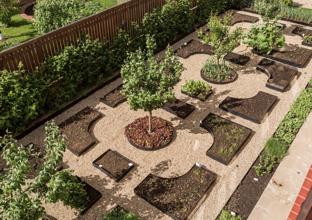 Уголок с хорошей освещенностью подойдет для огорода,
 а в темном месте удачно разместится небольшой водоем. 